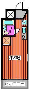 グランドメゾン秋田(ワンルーム/5階)の間取り写真