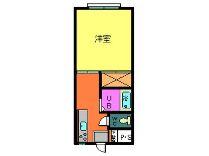 ハイツ伊藤2号館(1K/2階)の間取り写真