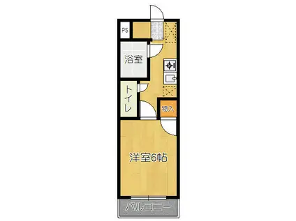 アクティブパレスD1(1K/2階)の間取り写真