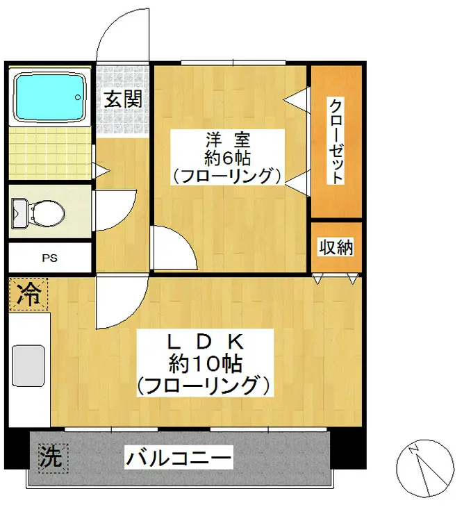 スカイマンション 8階階 間取り