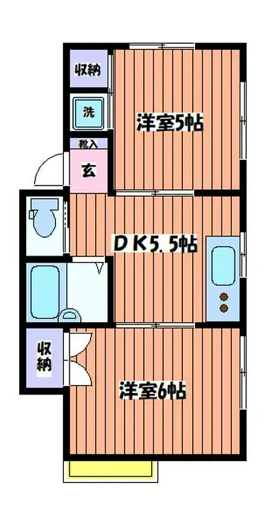 ヴィラ旭ヶ丘 1階階 間取り