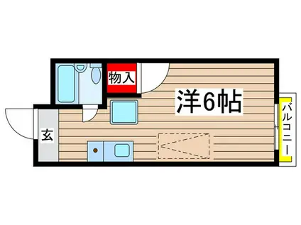 ルマン八事(ワンルーム/2階)の間取り写真