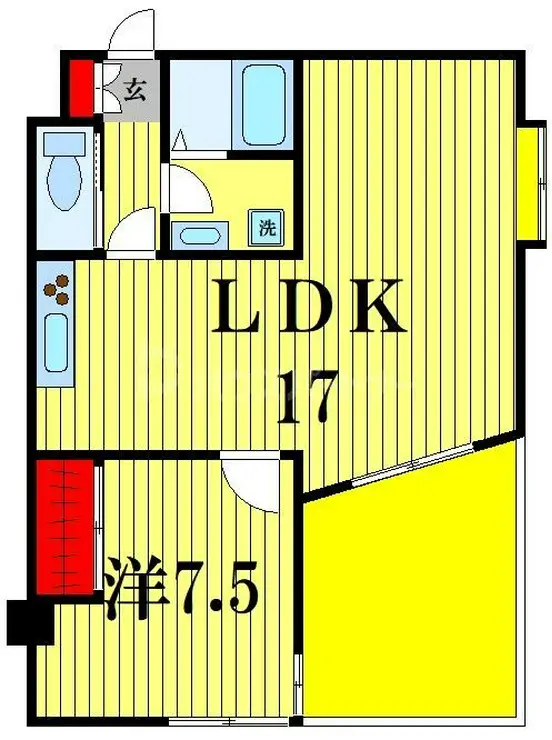 大島レジデンス北小金 8階階 間取り