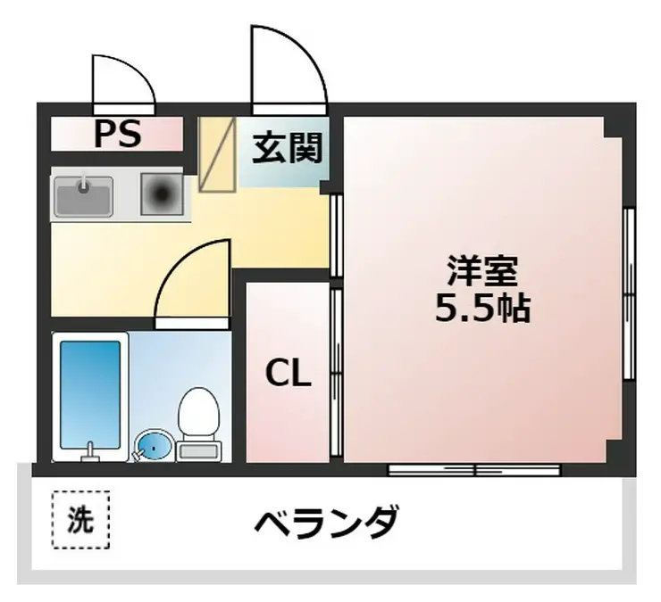 キャッスル21 1階階 間取り