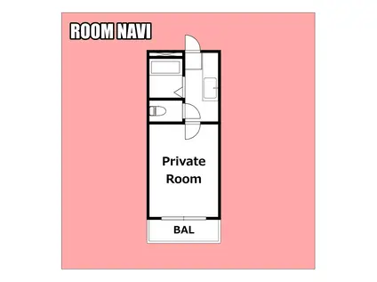 カーサシエル(1K/3階)の間取り写真