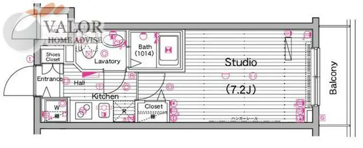グランド・ガーラ横濱山下町 4階階 間取り