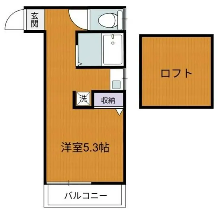 クライネスハイム国立 1階階 間取り