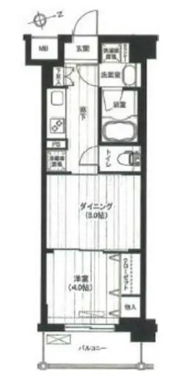 日神デュオステージ六郷土手 4階階 間取り