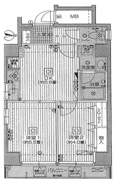 ガラシティ蔵前 2階階 間取り