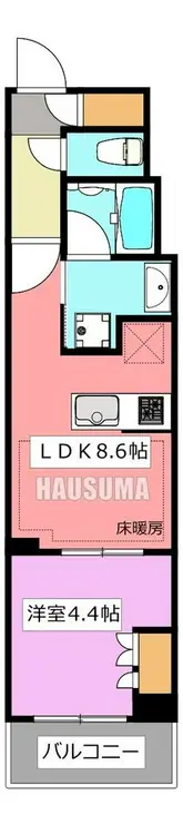 ザ・パークハウス赤羽フロント 3階階 間取り