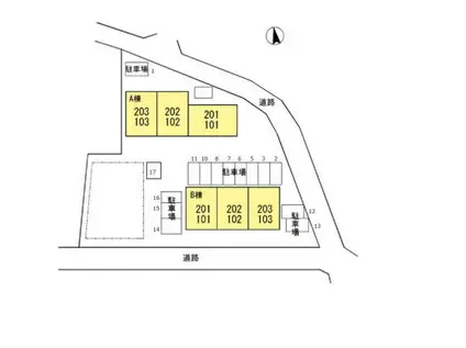 ポラリスF I(2LDK/2階)の間取り写真