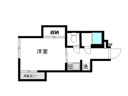 東中野グリーンパーク(1K/8階)の間取り写真