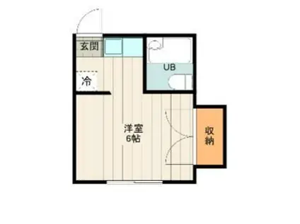 コスモビル(ワンルーム/3階)の間取り写真