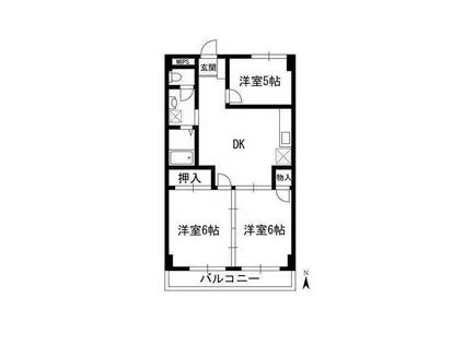 経堂サンハイツ(3DK/3階)の間取り写真