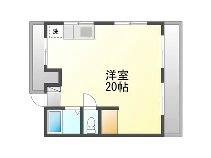 Y・Oハウス(ワンルーム/1階)の間取り写真