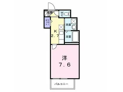 GOODLIFE(1K/1階)の間取り写真