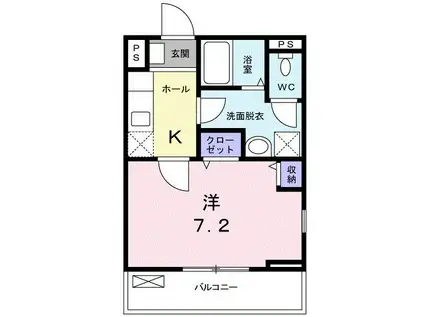 マーベラス平作(1K/2階)の間取り写真