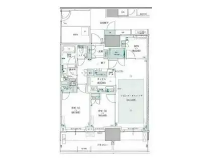 BAYZ TOWER&GARDEN ベイズタワー&ガーデン(3LDK/27階)の間取り写真