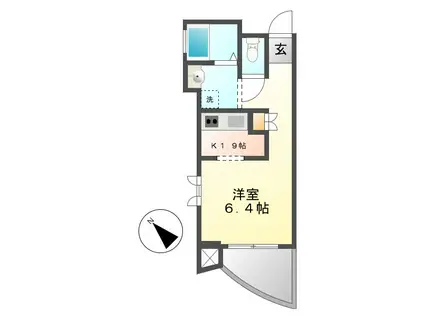 グランステージ千種(1K/4階)の間取り写真