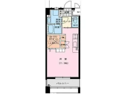 YS COURT III(ワンルーム/2階)の間取り写真