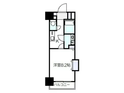 TKアンバーコート堺東II(1K/10階)の間取り写真
