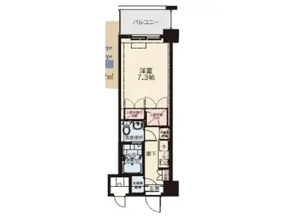 NO.81 AMARIGE(1K/5階)の間取り写真