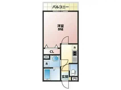 センターパーク柴又III(1K/1階)の間取り写真