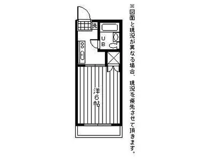 コーポポロウニア(1K/2階)の間取り写真