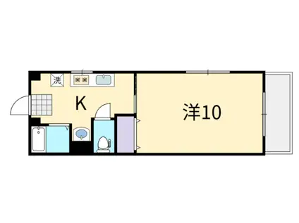 第7北村マンション(1DK/2階)の間取り写真