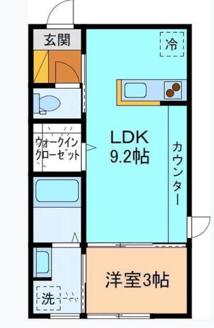 INTEGRAL N・Y(1LDK/1階)の間取り写真