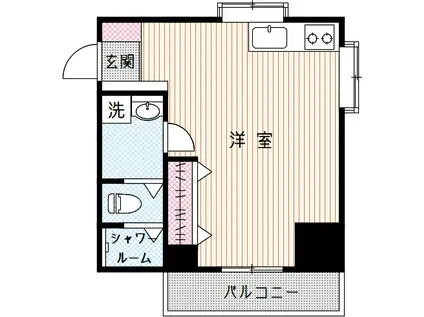 ローレル小石川(ワンルーム/1階)の間取り写真