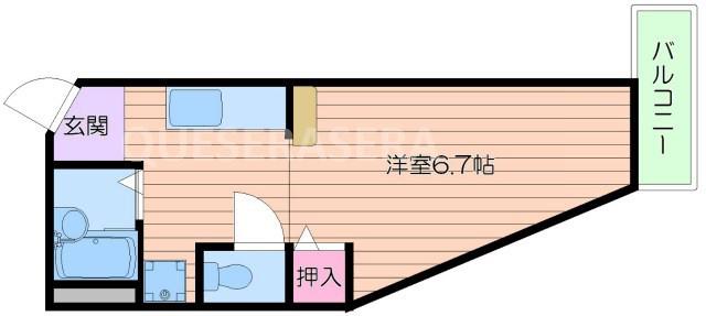 バビーズ千里山(ワンルーム/4階)の間取り写真
