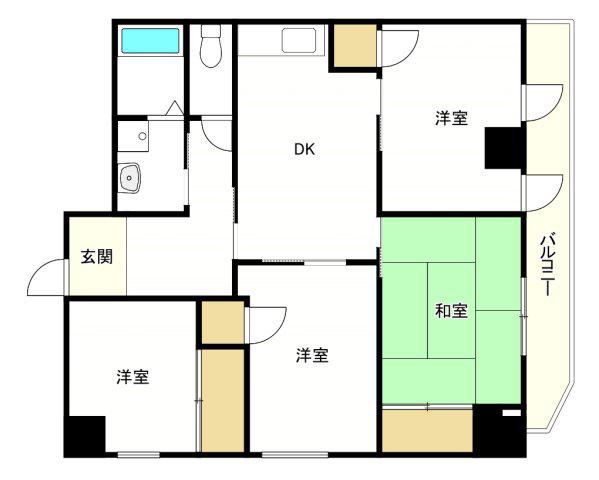 MOCO-06(4DK/10階)の間取り写真