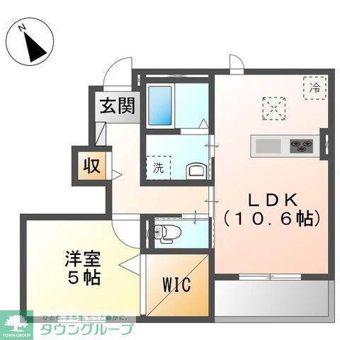ラフェリア(1LDK/1階)の間取り写真