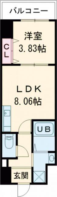 FREEDOM RESIDENCE堺寺地町(1LDK/3階)の間取り写真