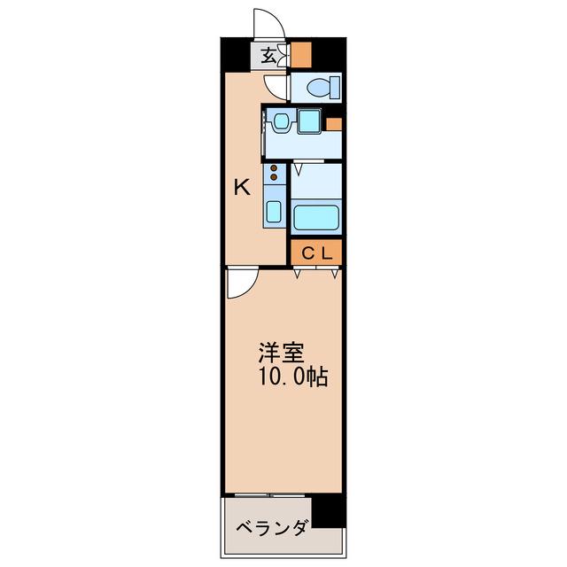 GRAMERCY SAKAE(1K/12階)の間取り写真