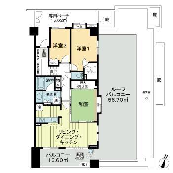 ライオンズガーデン北習志野(3LDK/5階)の間取り写真