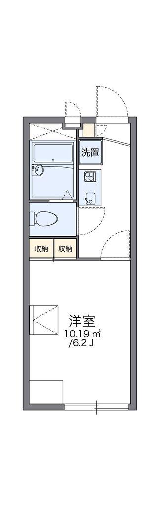 レオパレスハピネス(1K/2階)の間取り写真