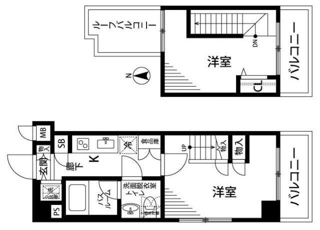 トーシンフェニックス高円寺南(2K/6階)の間取り写真