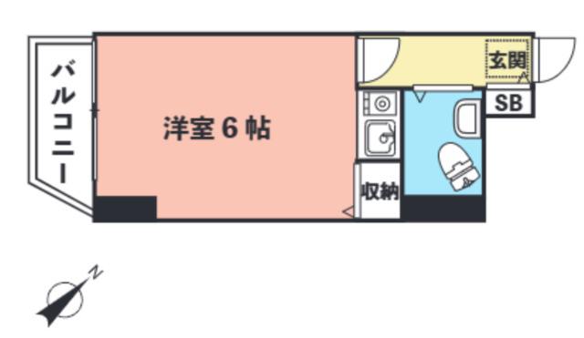 ライオンズマンション亀戸第7(ワンルーム/2階)の間取り写真