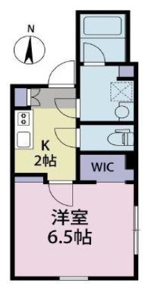 MDM武蔵小山II(1K/4階)の間取り写真