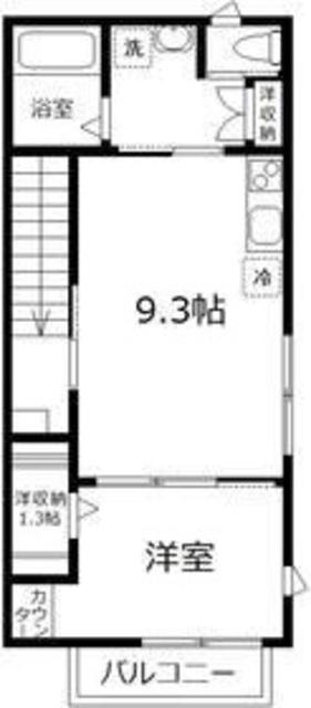 ラシーネ鎌倉(1LDK/2階)の間取り写真