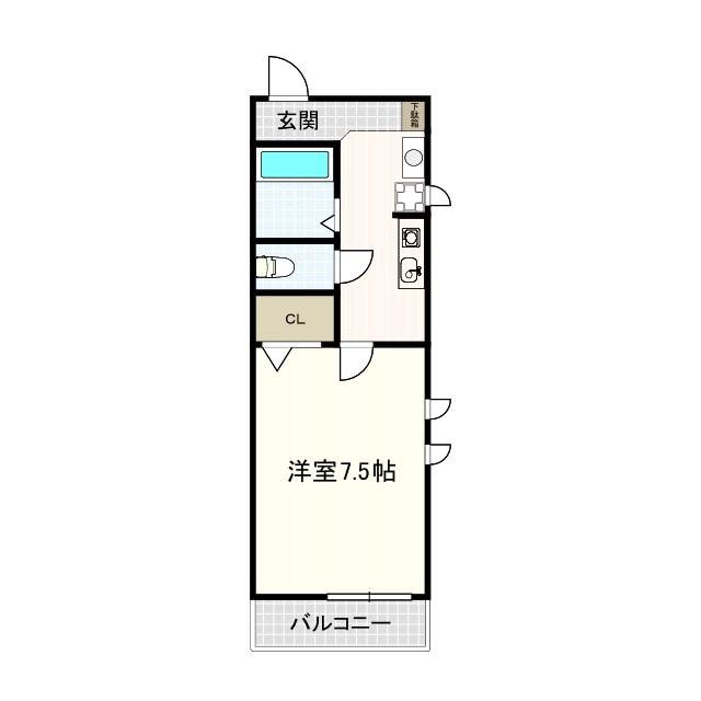 セレーノ吉祥寺(1K/1階)の間取り写真