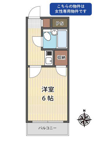 STYLE-OGGI(1K/4階)の間取り写真
