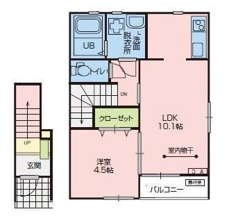 エスペランサIII(1LDK/2階)の間取り写真