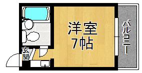 ルネッサンスロンシャン(ワンルーム/3階)の間取り写真