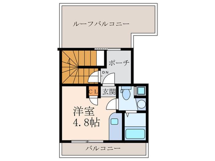ARROWSAL EBISU-MINAMI(ワンルーム/4階)の間取り写真