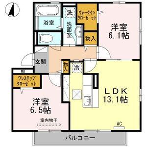パールハイム柏木(2LDK/1階)の間取り写真