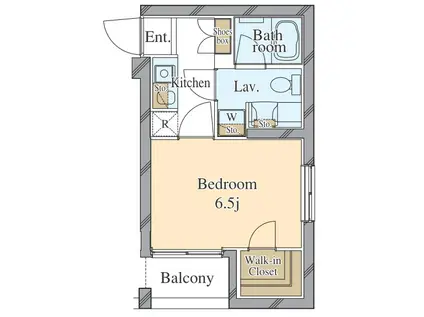 エムズイースト押上(1K/3階)の間取り写真