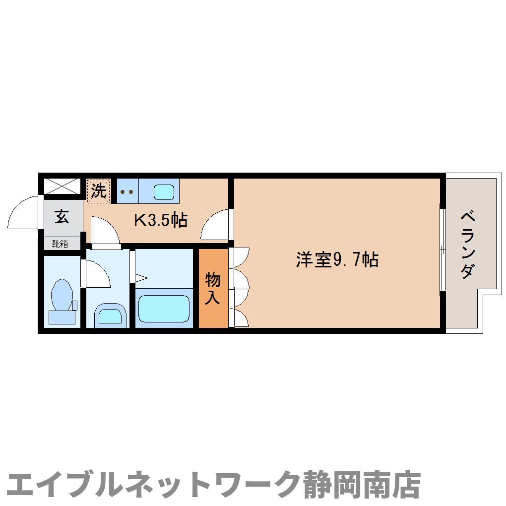 クラシス(1K/2階)の間取り写真